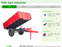 Tablet Screenshot of nitinagro.com